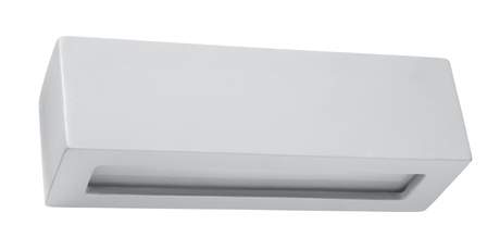 Aplique de cerámica VEGA gris + 1x bombilla LED E27 4000K Fría 7,5W 650lm