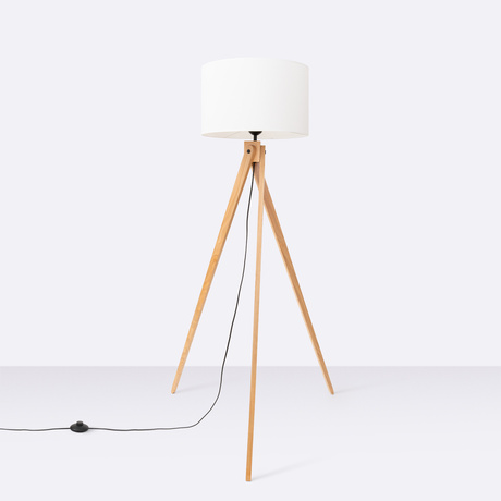 Lámpara de pie NATT blanca