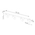 WINX Plafón 4L negro/cromo + 4x bombilla LED GU-10 4000K Frío 7W 530lm