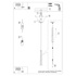 PRYSM Lámpara colgante 1 blanco + 1x bombilla LED G9 4000K Frío 4,5W 460lm