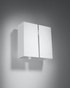 Aplique LINEA blanco + 2x bombilla LED G9 4000K Fría 4,5W 530lm