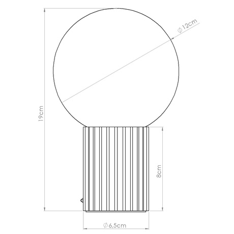 Lámpara de mesa HALO blanca