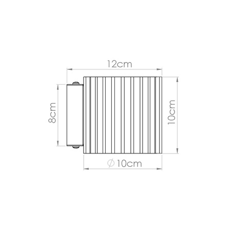 Lámpara de pared AURA taupe G9