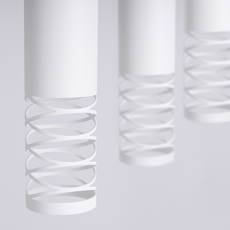 Lámpara colgante LAMI 3L blanca