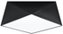 Plafond HEXA 35 NEGRO + 2x bombilla LED E27 4000K Fría 7,5W 650lm