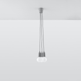 Lámpara colgante DIEGO 3 gris