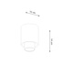 Plafond NESI negro + 1x bombilla LED GU-10 3000K Cálida 7W 510lm