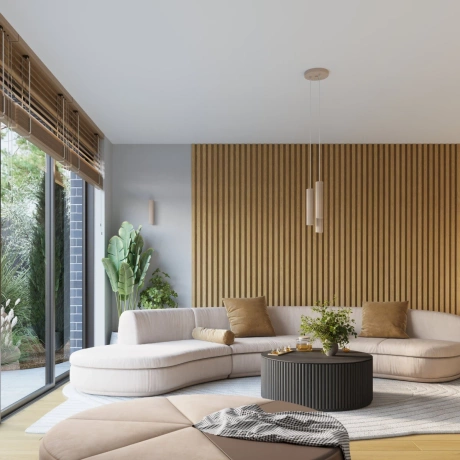 Lámpara de pared KARBON 30 taupe