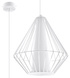 Lámpara colgante DEMI blanca + 1x bombilla LED E27 4000K Fría 7,5W 650lm