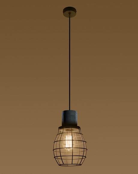 Lámpara colgante LUGO + 1x bombilla LED E27 4000K Fría 7,5W 650lm