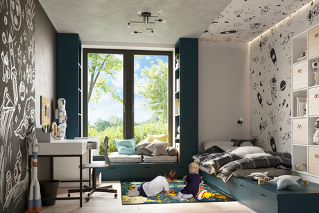 Aplique VECTOR negro + 1X bombilla LED E27 3000K 7W 760lm