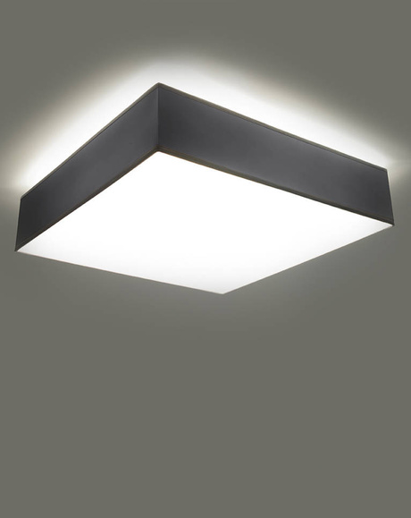 Plafón de techo HORUS 25 GRIS + 1x bombilla LED E27 3000K Cálida 7,5W 620lm