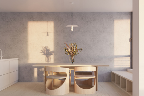 FLAVIO lámpara colgante blanco + 1x bombilla LED E27 4000K Fría 7,5W 650lm