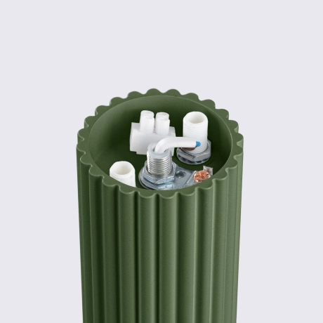 Lámpara de techo HALO verde oliva IP44