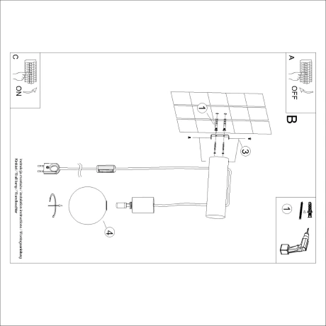 Lámpara de pared NIBMI G9 con interruptor