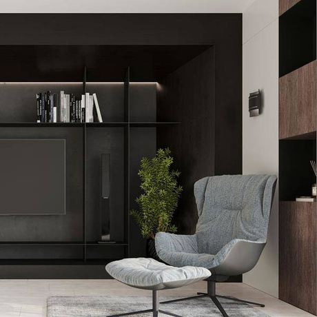 Aplique HESTIA negro + 1x bombilla LED G9 4000K Fría 4,5W 530lm