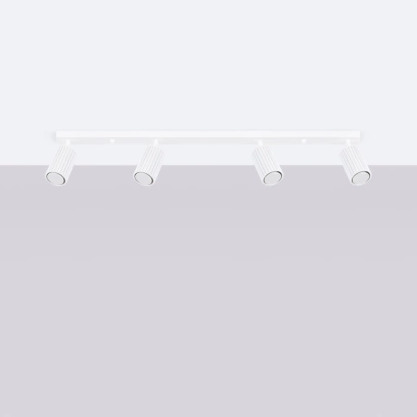 Lámpara de techo KARBON 4L blanca