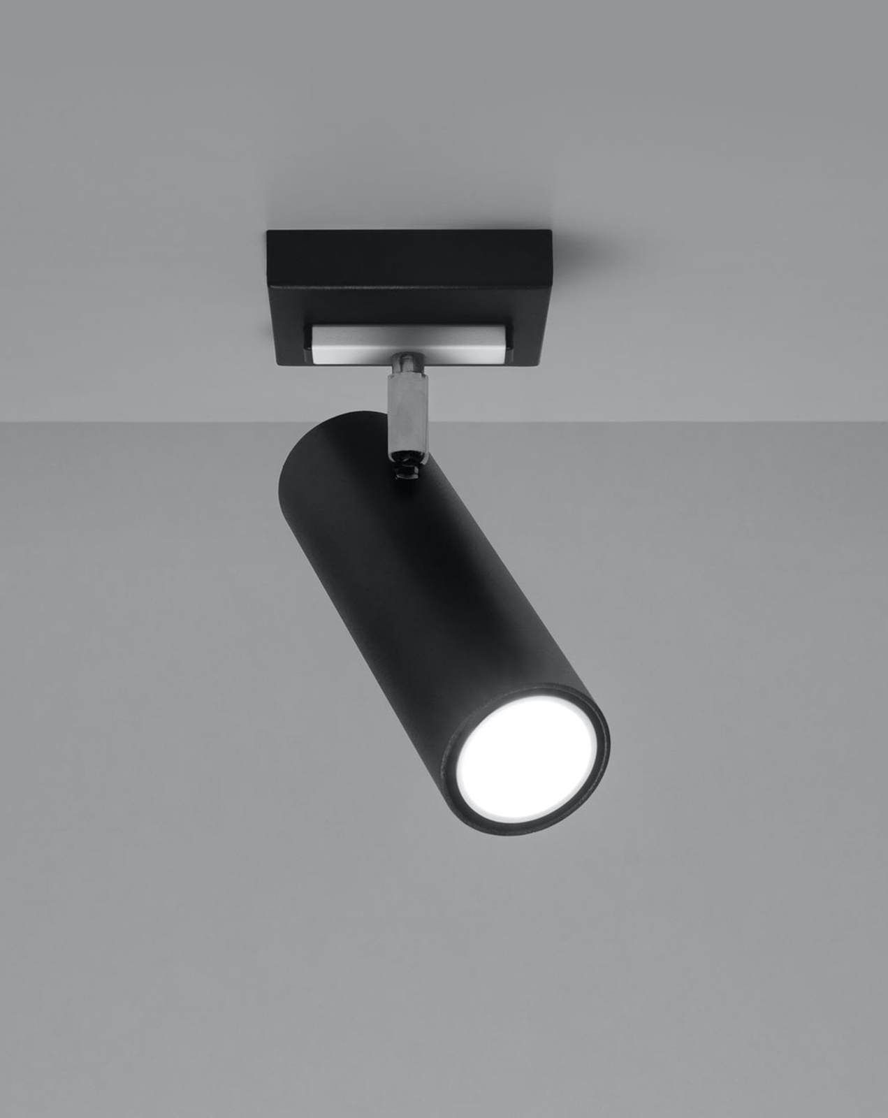 Plafond DIREZIONE 1 negro + 1x bombilla LED GU-10 4000K Fría 7W 630lm