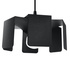 Lámpara colgante TULIP negra + 1x bombilla LED E27 4000K Fría 7,5W 650lm