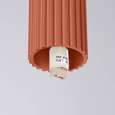 Lámpara de techo HALO rojo ocra IP44