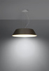Lámpara de araña VEGA 60 negra + 5 bombillas LED E27 3000K Cálida 7,5W 620lm