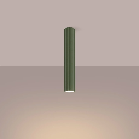 Lámpara de techo KARBON 40 verde oliva