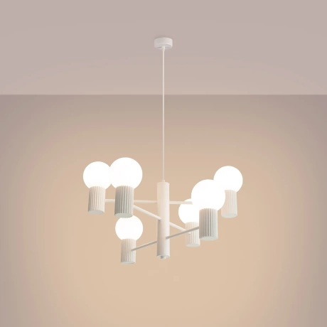 Araña HALO 6 blanca