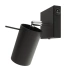 Aplique RING negro un interruptor
