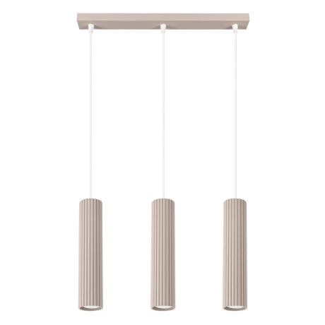 Lámpara colgante KARBON 3L taupe