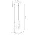 Lámpara colgante NICUS 3P blanca + 3x bombilla LED E27 3000K Cálida 7,5W 620lm
