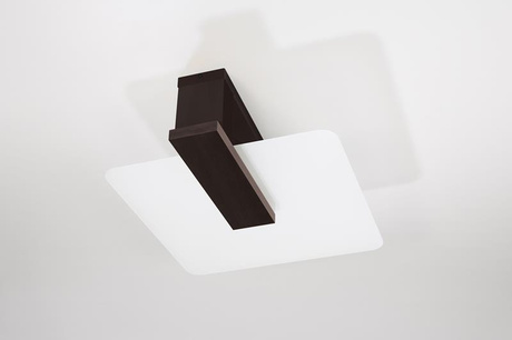 Plafond LAPPO wenge + 2x bombilla LED E27 4000K Fría 7,5W 650lm