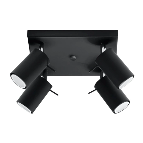Plafón RING 4 negro
