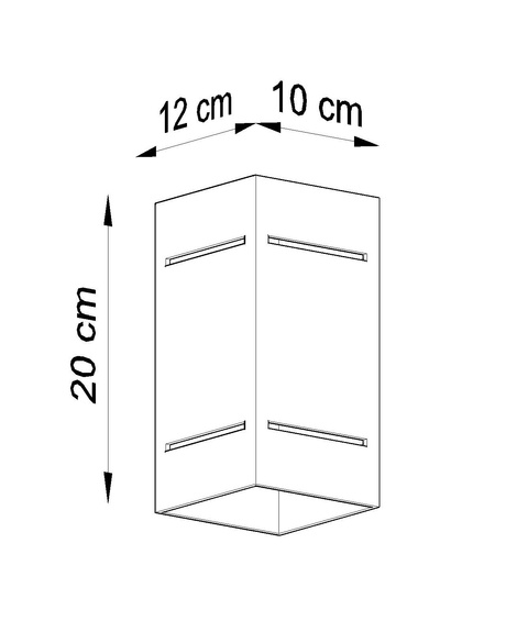 Aplique BLOCCO blanco + 1x bombilla LED G9 3000K Cálida 4,5W 510lm
