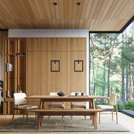 Lámpara colgante ARIES wengué + 1x bombilla LED E27 3000K Cálido 7,5W 620lm