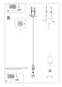 EDISON lámpara colgante negro +1x bombilla LED E27 4000K Fría 7,5W 650lm