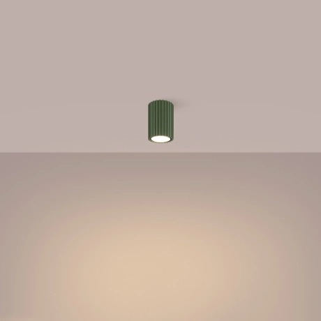 Lámpara de techo KARBON 10 verde oliva