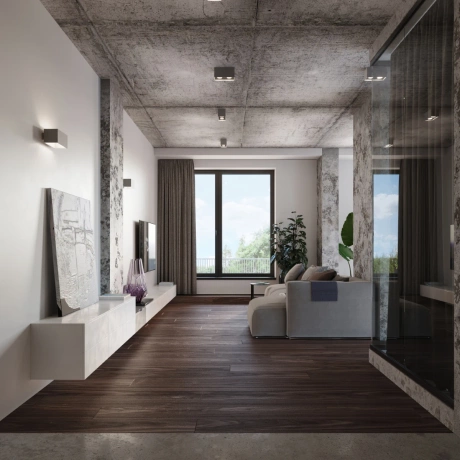 Lámpara de techo QUAD gris