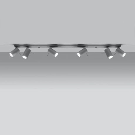 Lámpara de techo RING 6L gris