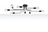 Lámpara de araña VECTOR 8 negra + 8x bombilla LED E27 4000K Fría 7,5W 650lm