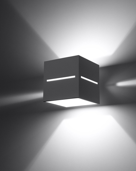 Aplique LOBO gris + 1x bombilla LED G9 3000K Warm 4.5W 510lm