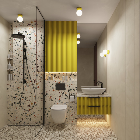 Aplique ZORI amarillo IP44