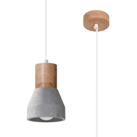 Lámpara colgante QUBIC gris