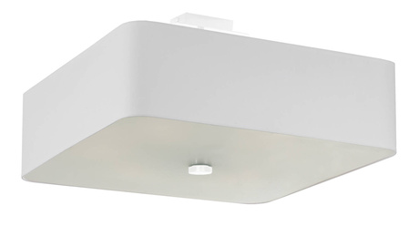 Plafond LOKKO 45 blanco + 5x Bombilla LED E27 3000K Cálida 7,5W 620lm