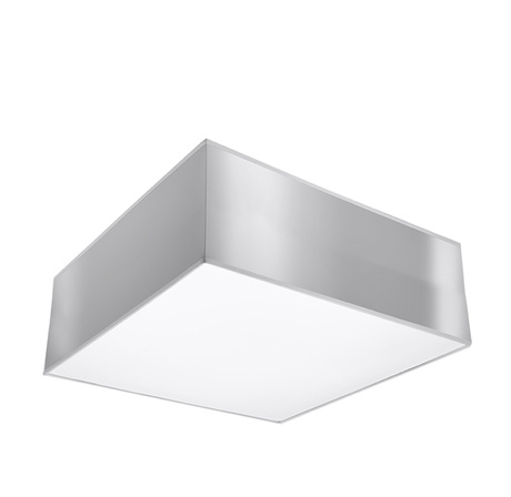 Plafón de techo HORUS 25 GRIS + 1x bombilla LED E27 3000K Cálida 7,5W 620lm