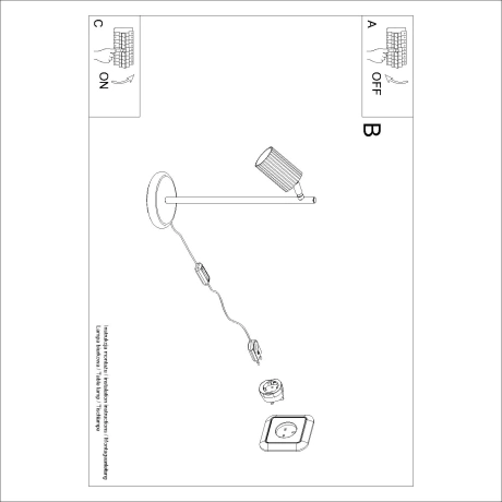 Lámpara de mesa KARBON taupe