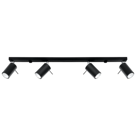 Plafón RING 4L negro