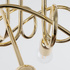 Araña LOOP 5 oro brillante