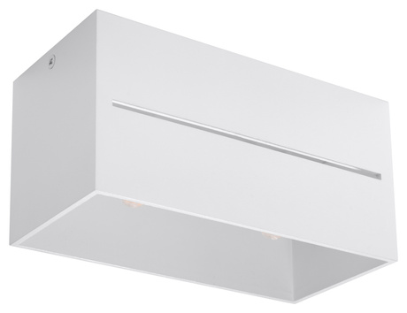 Plafond LOBO MAXI blanco + 2x bombilla LED G9 4000K Fría 4,5W 530lm