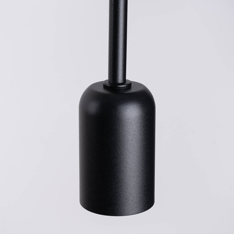 Aplique SUPEŁ negro + 1X bombilla LED E27 3000K 7W 760lm