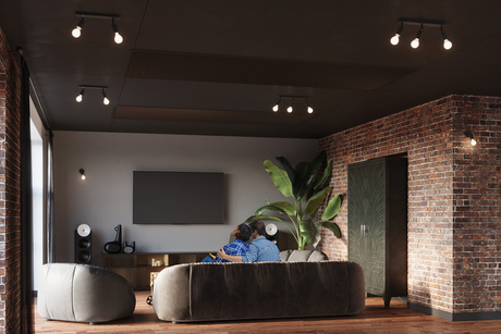 Plafond FORNES 2 negro + 2x bombilla LED E27 3000K Cálido 7,5W 620lm